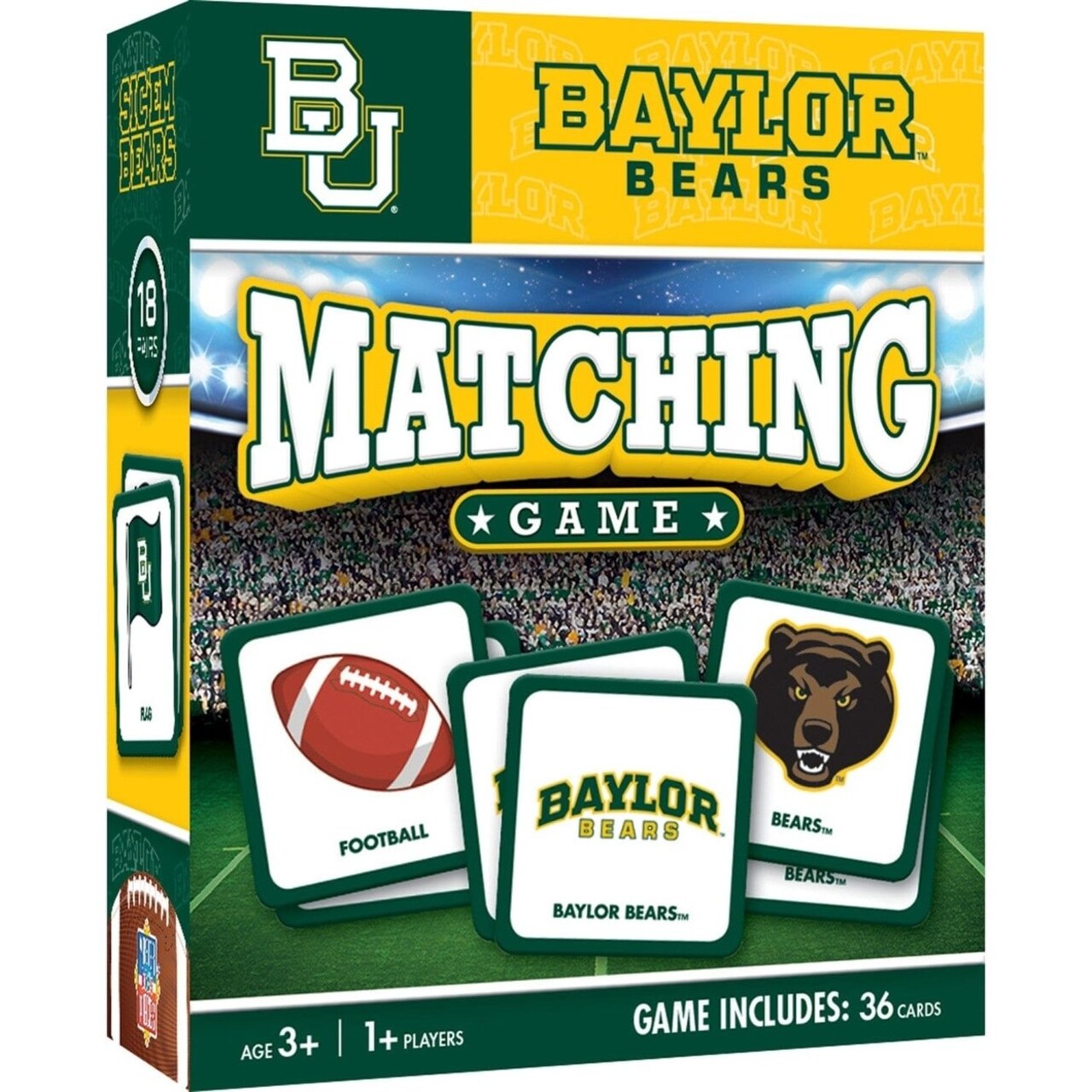Baylor Bears Ncaa Matching Game Family Fun High-Quality Memory Card Game